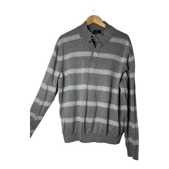 Brooks Brothers "346" Mens Button Up Sweater Striped Large Supima Cotton - Picture 4 of 4